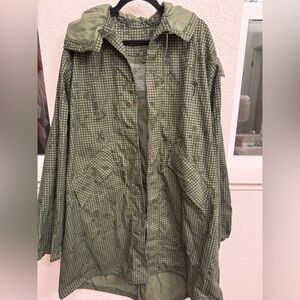 Military Camouflage Military Parker.  Oversized Utility Fashion, Edgy & Tech